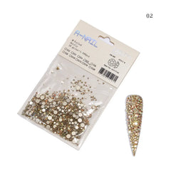 Mix Sizes 1440pc/Pack Crystal/Rhinestones/3D Nail Art Decoration Gemstone
