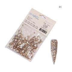 Mix Sizes 1440pc/Pack Crystal/Rhinestones/3D Nail Art Decoration Gemstone