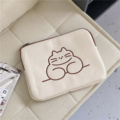 Chic Animal Embroidered Tablet Sleeve