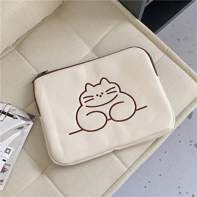 Chic Animal Embroidered Tablet Sleeve